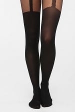 Suspender tights at Urban Outfitters at Urban Outfitters