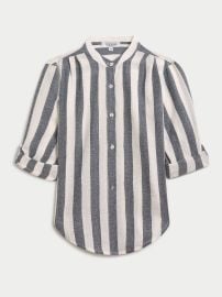 Suzie Kondi The Koubi Button Blouse in Gauze at Suzie Kondi