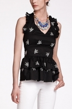 Swallow print top from Anthropologie at Anthropologie