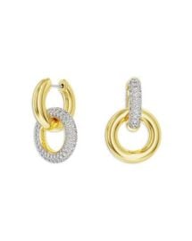 Swarovski Dextera Asymmetric Swarovski Crystal Pav Interlocking Drop Earrings Bloomingdales at Bloomingdales