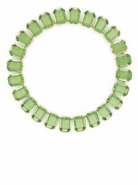Swarovski Millenia Octagon Cut Crystals Necklace Green at Farfetch