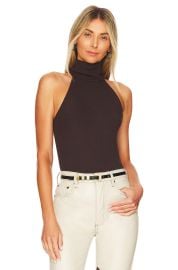 Sweater Knit Halter Turtleneck at Revolve