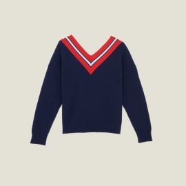 Sweater with Contrasting Stripes by Sandro at Sandro