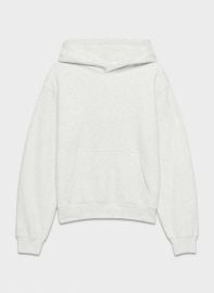 Sweatfleece at Aritzia Cozy fleece perfect hoodie in Heather Cloud White at Aritzia