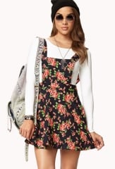 Sweet floral overall dress at Forever 21