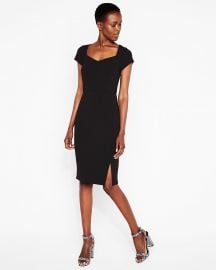 Sweetheart midi sheath at Express