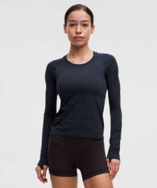 Swiftly Tech Long-Sleeve Shirt 20 Waist Length Womenx27s Long Sleeve Shirts lululemon at Lululemon