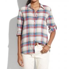 Swingset Plaid Boyshirt at Madewell