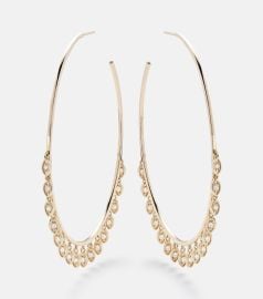 Sydney Evan 14kt Gold Hoop Earrings with Diamonds at Mytheresa