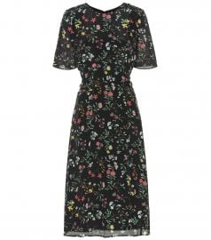 Sylvia floral silk midi dress at Mytheresa