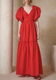 Sylvie Dress Red Holiday Dress Hunter Bell Over The Moon at Over the Moon