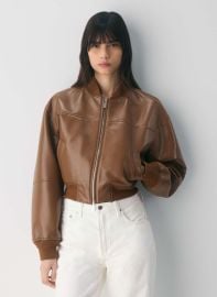 Synergy Bomber - UnReal Leather at Aritzia