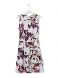 Synthetic Floral Ruffle Dress by Banana Republic  at Banana Republic