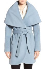 cole haan wrap coat ice blue