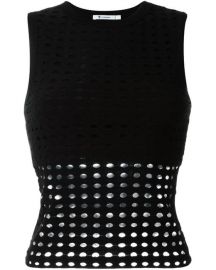 T By Alexander Wang Perforated Tank Top at Farfetch