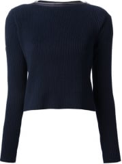 T By Alexander Wang Zipped Neck Knit Sweater - Petra Teufel at Farfetch