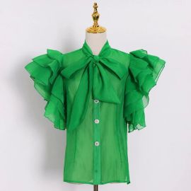 WornOnTV: Sheree’s green ruffle tie neck blouse on The Real Housewives ...