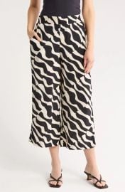 T Tahari Ankle Crop Wide Leg Palazzo Pants at Nordstrom Rack