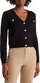 T Tahari Cardigan with Faux Pearl Buttons at Nordstrom Rack