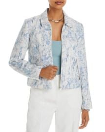 T Tahari Front Zip Moto Jacket Bloomingdales at Bloomingdales