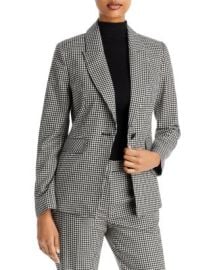 T Tahari Gingham One Button Blazer Bloomingdales at Bloomingdales