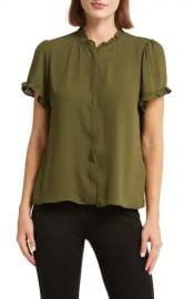 T Tahari Ruffle Trim Top at Nordstrom Rack