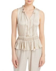 T Tahari Ruffled Tie Neck Top   Bloomingdales at Bloomingdales