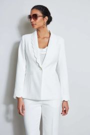 T Tahari Scallop Blazer at Elie Tahari