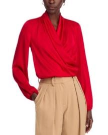 T Tahari Wrap Blouse Bloomingdale39s at Bloomingdales