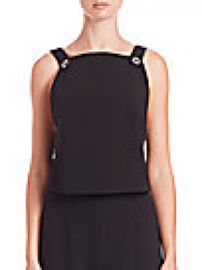 T by Alexander Wang - Dobby Twill Cropped Top at Saks Fifth Avenue