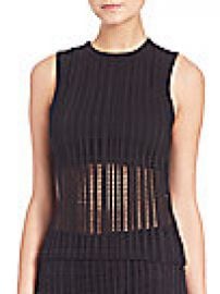 T by Alexander Wang - Stretch Cotton Jacquard Jersey Tank Top at Saks Fifth Avenue