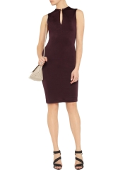 T by Alexander Wang Burgundy Stretch Dress at The Outnet