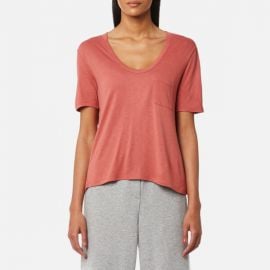 T by Alexander Wang Cropped Tee w/ Chest Pocket  at Coggles