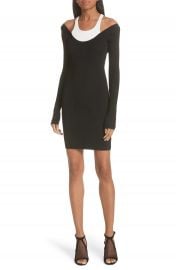 T by Alexander Wang Layered Racerback Sweater Dress at Nordstrom