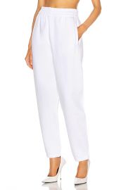 T by Alexander Wang Logo Elastic Sweatpant in White   FWRD at Forward