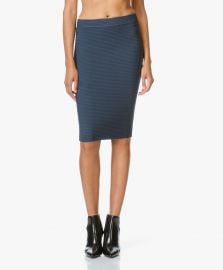 T by Alexander Wang Rib Fitted Pencil Skirt at Perfectly Basics