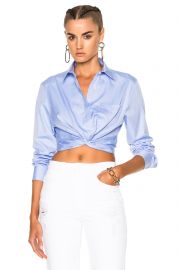 T by Alexander Wang Twist Front Shirt at Forward