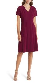 TAHARI ASL V-Neck Dress at Nordstrom