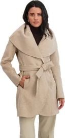 TAHARI Women's Marilyn Double-Faced Wool Blend Peacoat at Amazon