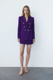 TAILORED BLAZER WITH BUTTONS - Purple   United States at Zara