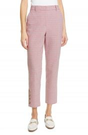 TAILORED BY REBECCA TAYLOR   Rose Plaid Crop Pants   Nordstrom Rack at Nordstrom Rack