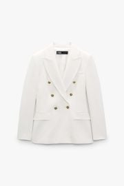 TAILORED DOUBLE BREASTED BLAZER - Black United States at Zara