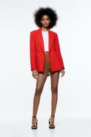 TAILORED DOUBLE BREASTED BLAZER - Red United States at Zara