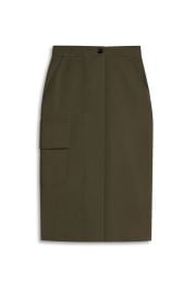 TAILORED PATCH POCKET SKIRT - JUNGLE - Scanlan Theodore at Scanlan Theodore