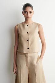 TAILORED VEST - BEIGE COS US at COS