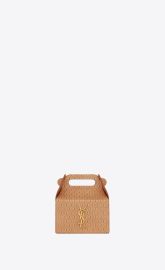 TAKE-AWAY BOX IN VEGETABLE-TANNED LEATHER Saint Laurent YSLcom at Saint Laurent