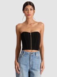 TASHA ZIP FRONT CORSET at Alice + Olivia