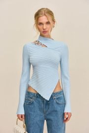 TAYLA KNIT TOP - COASTAL CULT GAIA at Cult Gaia
