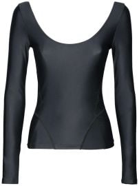 TECHNO JERSEY SCOOP NECKLINE TOP at Luisaviaroma