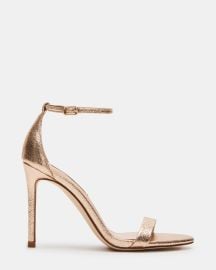 TECY Gold Ankle Strap Heel Women39s Heels Steve Madden at Steve Madden